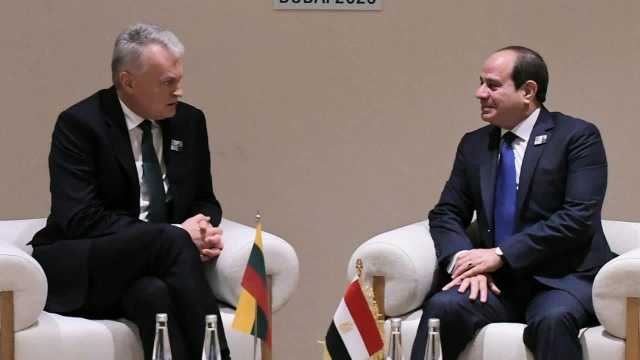 الرئيس السيسي يلتقي نظيره الليتواني على هامش مؤتمر المناخ cop28