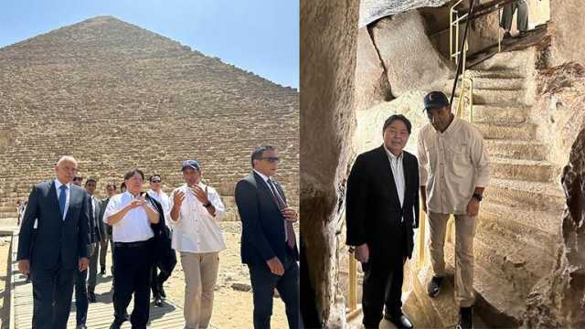وزير خارجية اليابان يزور أهرامات الجيزة - صور