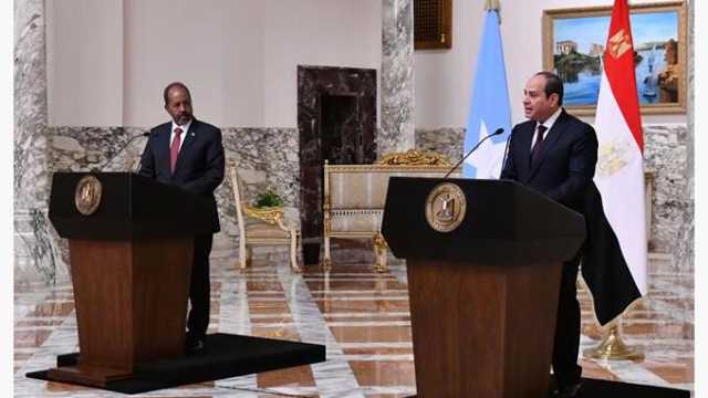بث مباشر- مؤتمر صحفي بين السيسي ورئيس الصومال