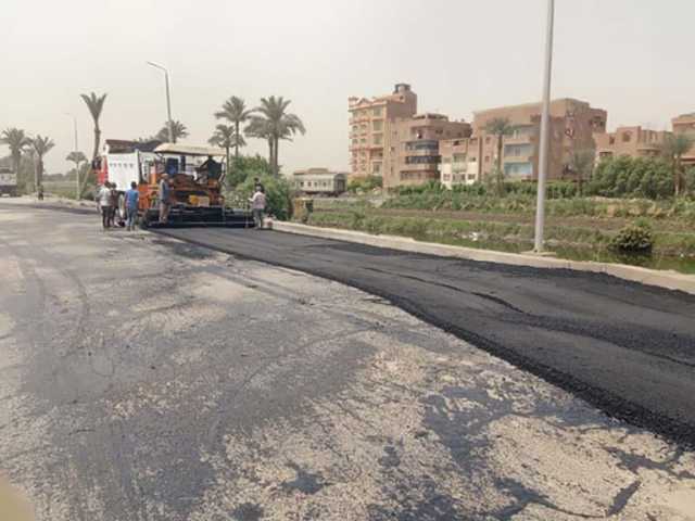 يربط بـطريق مصر أسيوط الزراعي.. صورة ترصد تطوير طريق أبو ربع في البدرشين بالجيزة