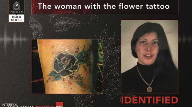 الانتربول يحدد هوية المرأة الموشومة بزهرة بعد 31 عاماً