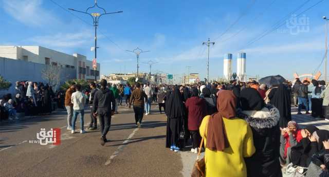 خريجون يستقبلون السوداني بتظاهرة في ذي قار.. صور