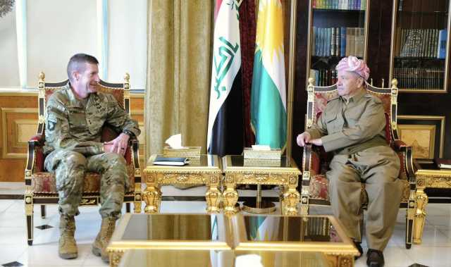 مسعود بارزاني والجنرال فول يؤكدان على استمرار عمل قوات التحالف في العراق وسوريا