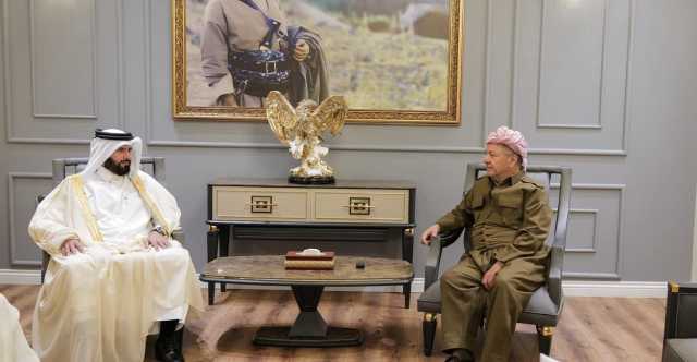 أمير قطر يعزي مسعود بارزاني بوفاة شقيقته
