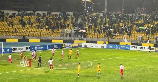 ‏في أجواء ممطرة.. أربيل يتغلب على الحدود بثلاثية بدوري نجوم العراق