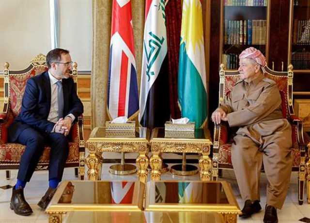 بارزاني يناقش توطيد العلاقات الكردية مع بريطانيا وفرنسا