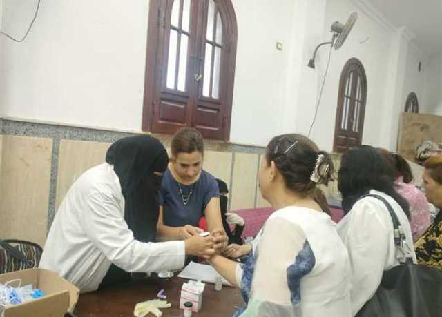 بالصور.. «100 يوم صحة» بكنيسة ماري مينا في كفر الشيخ