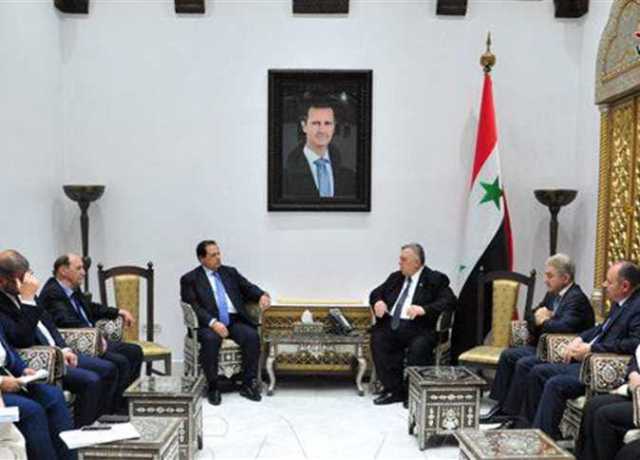 في لقائه مع رئيس البرلمان السوري.. «أبو العينين»: «لا بد من إنهاء التدخلات الخارجية»