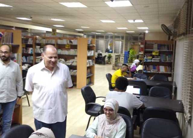 محافظ أسيوط يتفقد مكتبة مصر العامة
