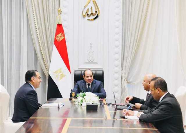 الرئيس السيسي يبحث الموقف التنفيذي للقطار الكهربائي السريع ومحطة «تحيا مصر» متعددة الأغراض