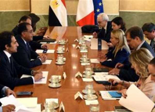 رئيسة وزراء إيطاليا: نتطلع لتعزيز العلاقات مع مصر