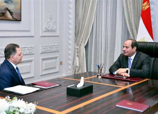 الرئيس السيسي يعقد اجتماعا مع وزير الداخلية