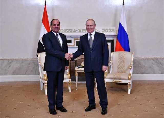 السيسي يؤكد لبوتين دعم مصر لكل المساعي لتسوية الأزمة الروسية - الأوكرانية سلميًا
