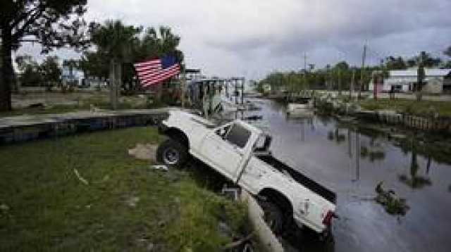 صورة عبر الأقمار الصناعية لآثار الإعصار في ولاية فلوريدا