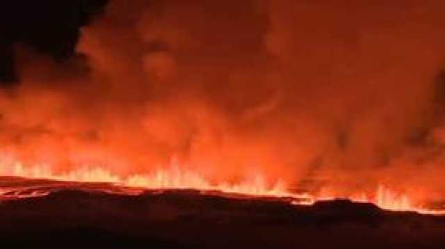 بدأ ثوران بركاني في جنوب غرب أيسلندا