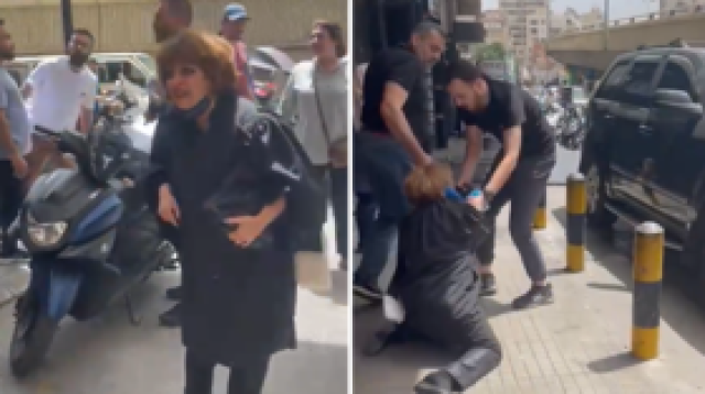 غضب في لبنان بعد تعرض محامية للضرب والسحل أمام المحكمة (فيديو)