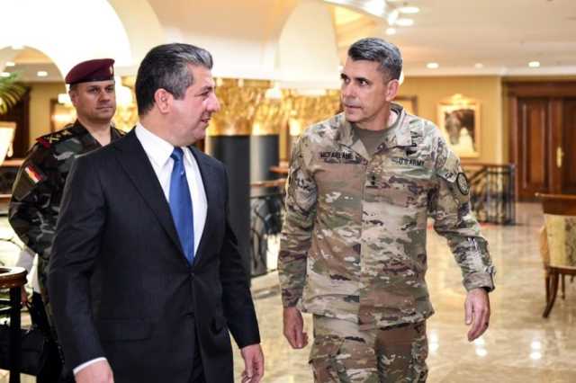 مسرور بارزاني وقائد بالتحالف الدولي يؤكدان ضرورة أن يواصل التحالف مهامه في العراق