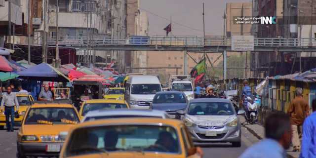 الموقف المروري في بعض شوارع العاصمة بغداد 