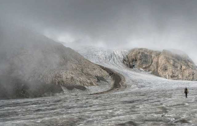 ذوبان أكبر نهر جليدي في إيطاليا بسبب التغير المناخي