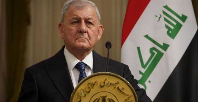 رئيس الجمهورية: العراق يدعو لوضع إطار عملي للأخذ بزمام الأمور وإنقاذ شعب فلسطين