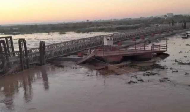 ارتفاع مناسيب المياه يخرج احد جسور صلاح الدين عن الخدمة