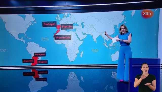 التلفزيون الرسمي الإسباني يبث خارطة المغرب كاملة ويثني على إمكانات المملكة لتنظيم مونديال باهر