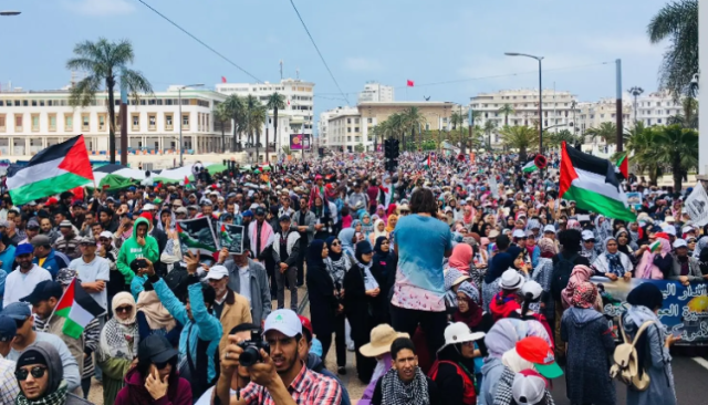 سفارة واشنطن بالرباط : تظاهرات المغاربة لدعم فلسطين سلمية رغم انتقادها للولايات المتحدة