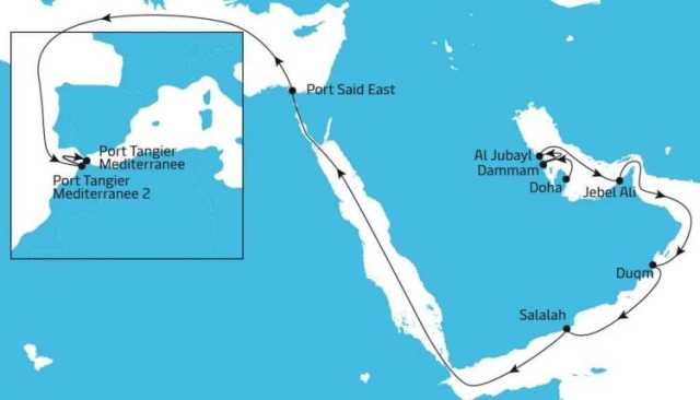 ميناء طنجة المتوسط يعزز ربطه البحري بدول الخليج