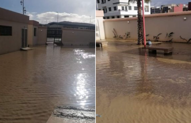الأمطار تُغرق المحطة الطرقية الجديدة بتازة بعد أيام من افتتاحها (صور)