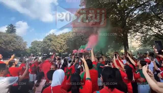 طوفان الجماهير المغربية تحج لباريس لمساندة المنتخب الأولمبي