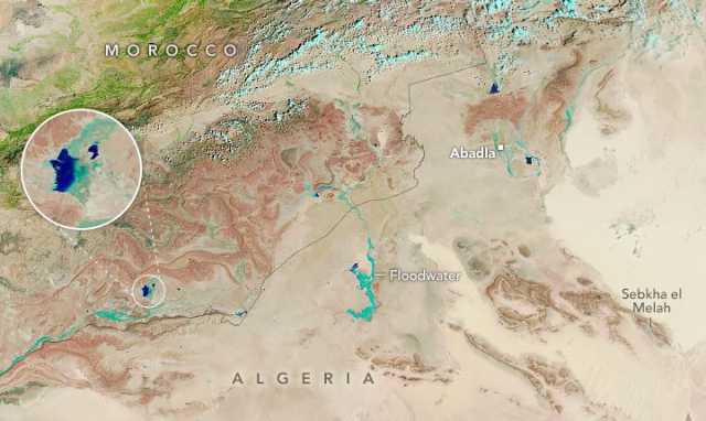 ناسا ترصد عودة بحيرة مغربية إلى الحياة بعد جفاف 50 سنة (صور)