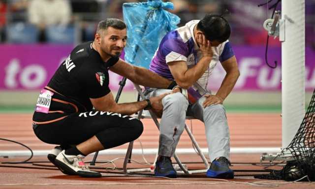 مطرقة كويتية طائشة تصيب حكما بكسر ونزيف في الألعاب الآسيوية