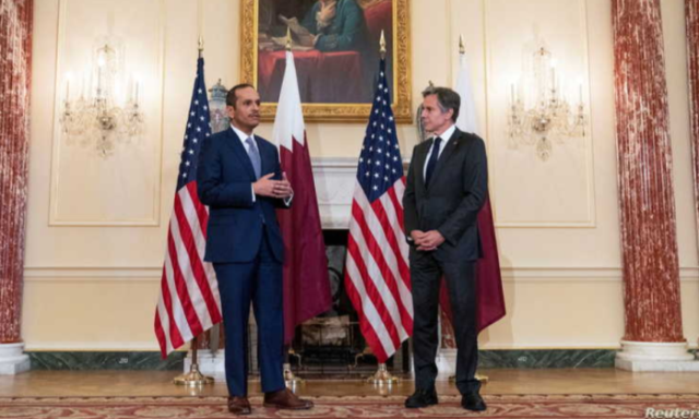 وزير خارجية قطر يبحث مع بلينكن وهاكان بن فرحان والصفدي تطورات غزة