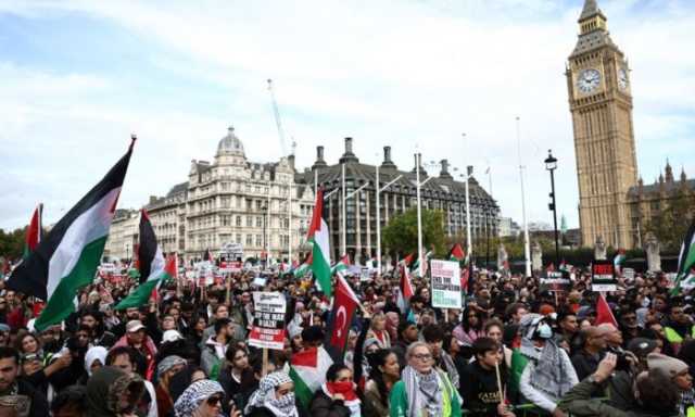 لندن.. مظاهرات حاشدة للمطالبة بوقف إطلاق النار في غزة