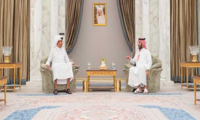 ولي العهد السعودي يبحث مع أمير قطر تطورات الأوضاع في غزة