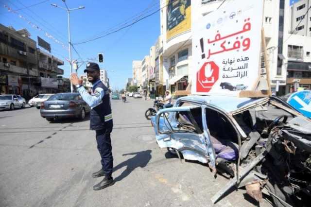 'المرور' بغزة: 11 إصابة في 23 حادث سير خلال 24 ساعة الماضية