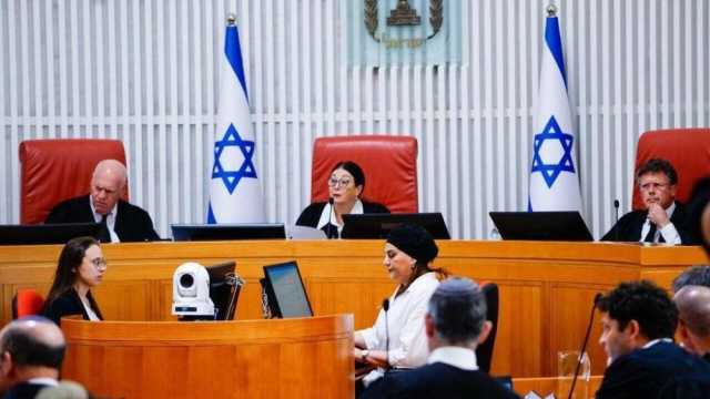 جلسة دراماتيكية للمحكمة الإسرائيلية حول 'اختبار المعقولية'