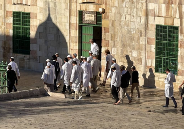351 مستوطنًا يقتحمون المسجد الأقصى بـ'عيد الغفران'