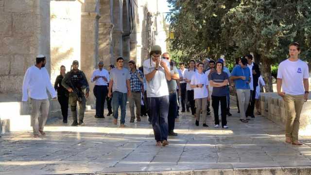 522 مستوطنًا يقتحمون المسجد الأقصى قبيل 'عيد الغفران'