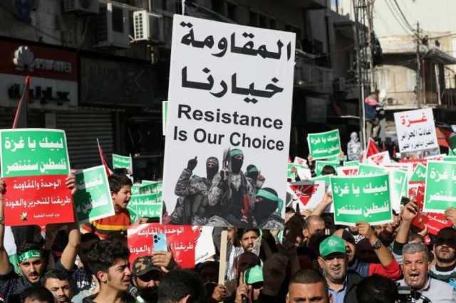 مظاهرات بالأردن تنديدا بدعم واشنطن لإسرائيل في حربها على غزة