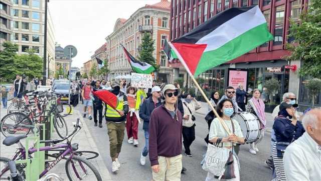 الشرطة السويدية توقف 20 شخصا بمسيرة داعمة لفلسطين