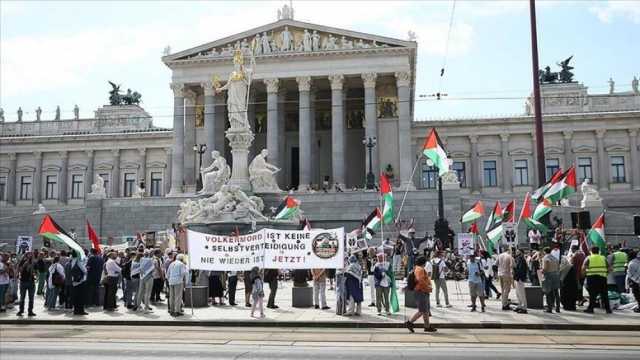 فيينا.. وقفة احتجاجية تندد بالعدوان الإسرائيلي على غزة