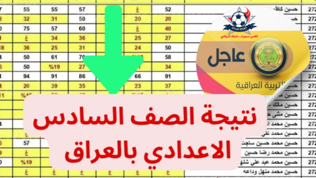 نتائج السادس الإعدادي الدور الثاني فور ظهورها رابط مباشر “نتائجنا” عموم العراق 2024