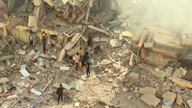 شاهدوا تدمير قصف الاحتلال 3 أبراج سكنية بمدينة الزهراء جنوبي غزة