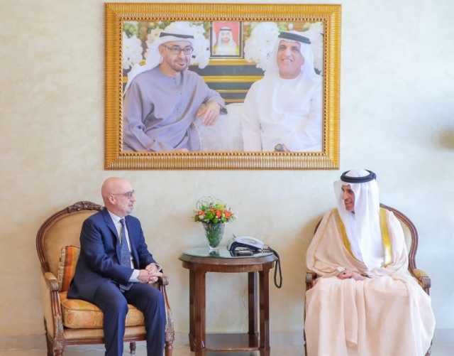 سعود بن صقر يستقبل سفير إيطاليا وقنصلها العام
