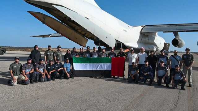 وصول فريق تحديد هوية ضحايا الكوارث الإماراتي DVI  إلى ليبيا