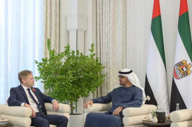 رئيس الدولة يبحث جهود خفض التصعيد في غزة مع وزير الدفاع البريطاني