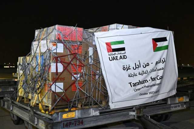 الإمارات ترسل 68 طناً مساعدات غذائية إلى قطاع غزة