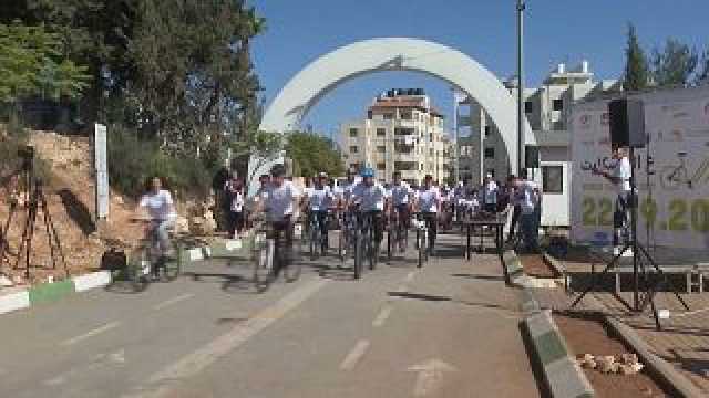شاهد: 'رام الله على الدراجة'.. اليوم العالمي الخالي من السيارات في الضفة الغربية