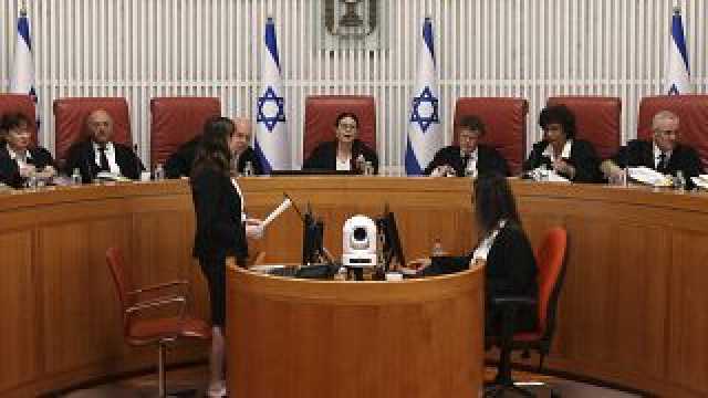 اجتماع المحكمة العليا الإسرائيلية للنظر في طعون ضد قانون يحد من إمكانية عزل رئيس الوزراء